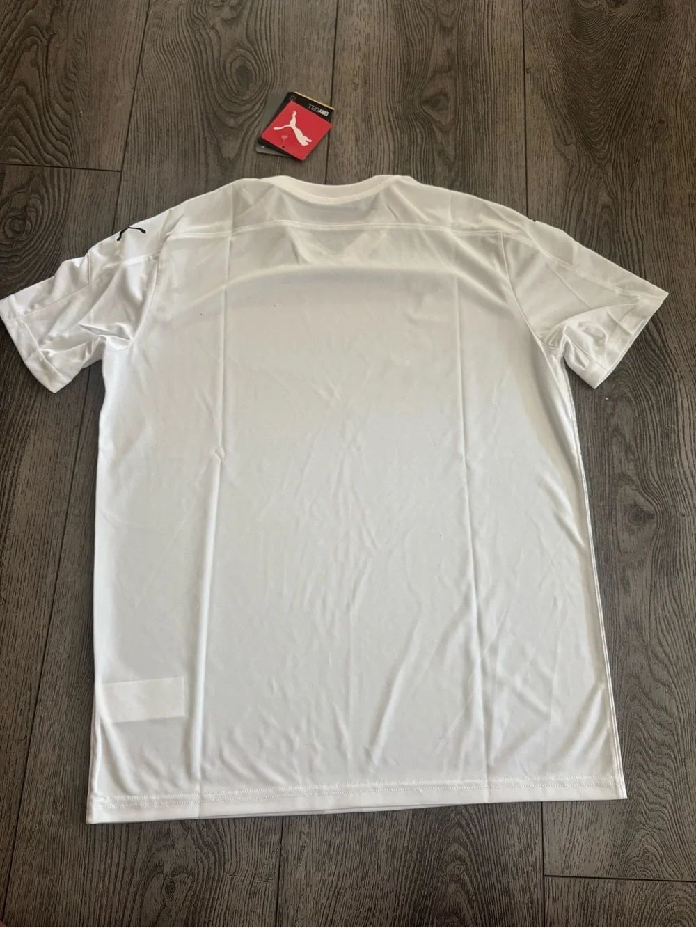 Puma kids  White Hex-Pattern Performance Shirt - Picture 2 of 4